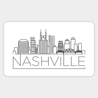 Nashville Minimal Skyline Magnet